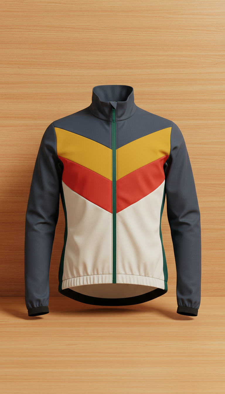 Lightweight Windbreaker With Reflective Panels